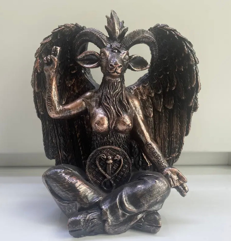 🕯️ Baphomet Altar Figure – Symbol of Inner Alchemy & Divine Balance
